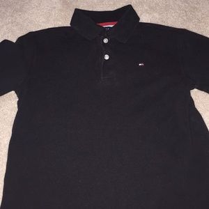 Black Tommy Hilfiger polo